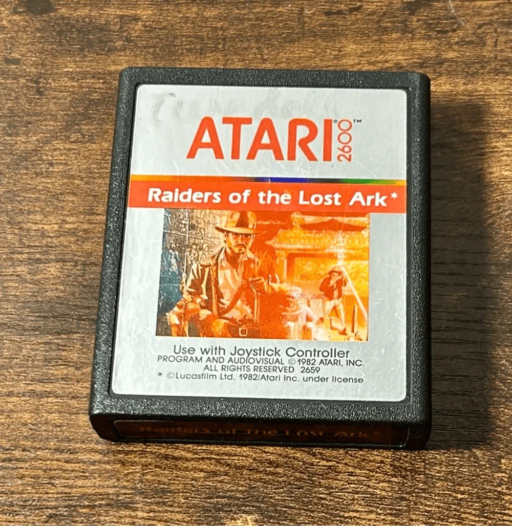 Vintage Atari 2600 1982 Raiders of the Lost Ark cartridge only, TESTED